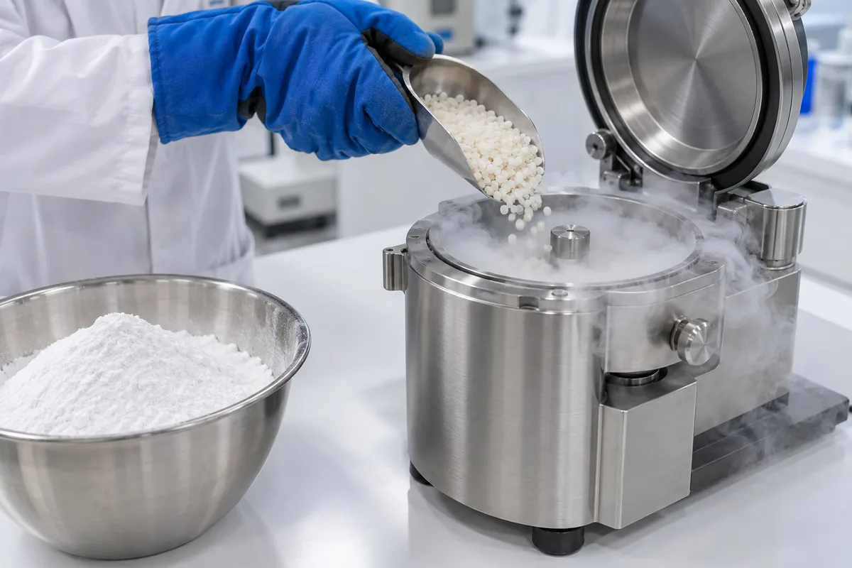 Cryobroyage : principe, équipements et usages industriels