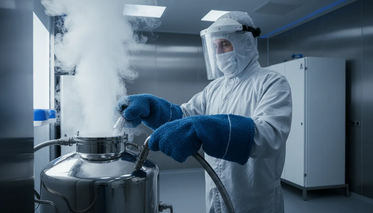 Sécurité manipulation azote liquide en entreprise : risques et bonnes pratiques